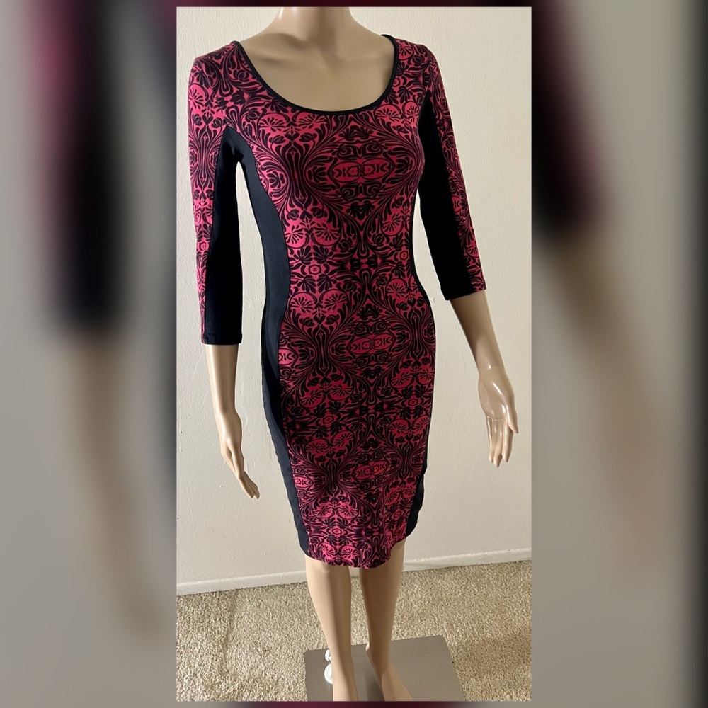 Charlotte Russe Pink And Black Dress